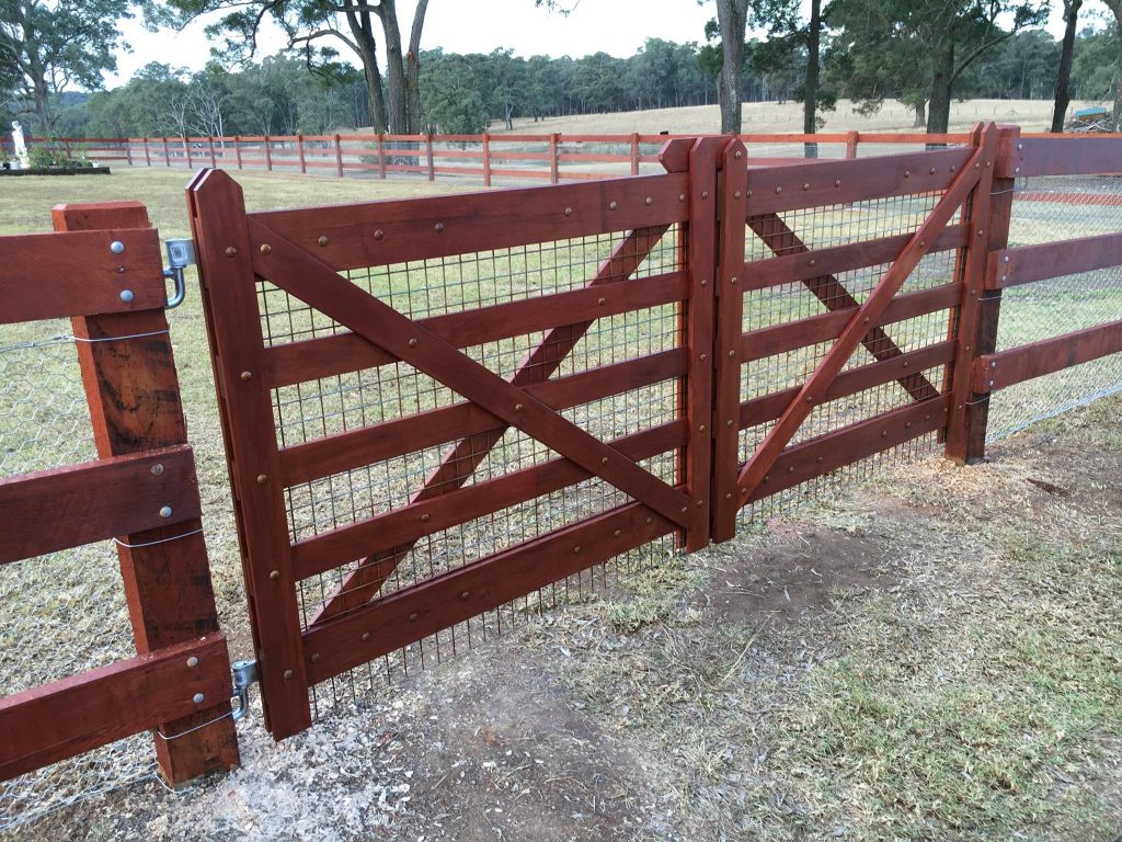 double fencing gates
