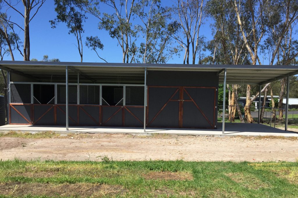 horse shelters and stables