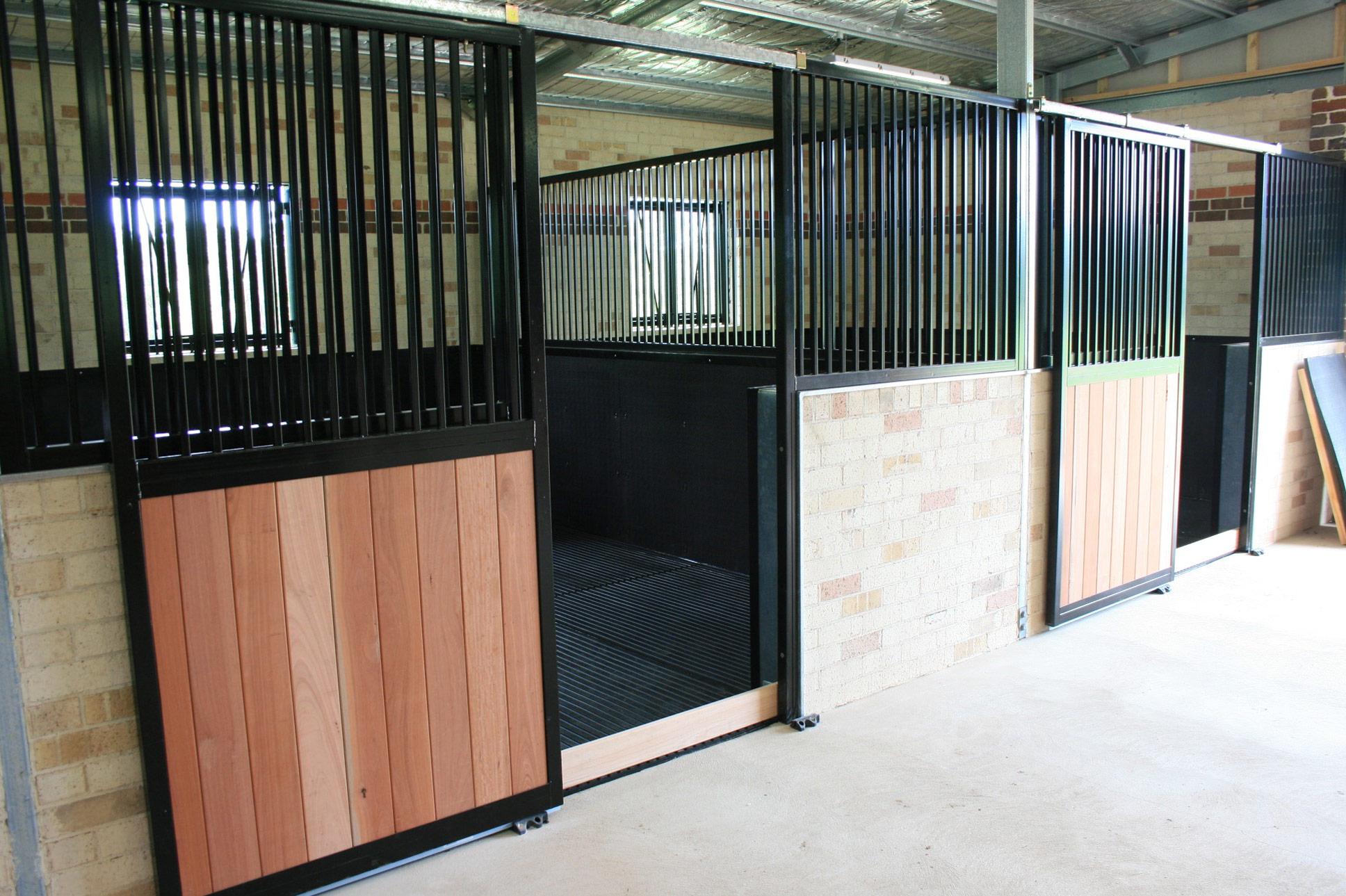 horse stables interior