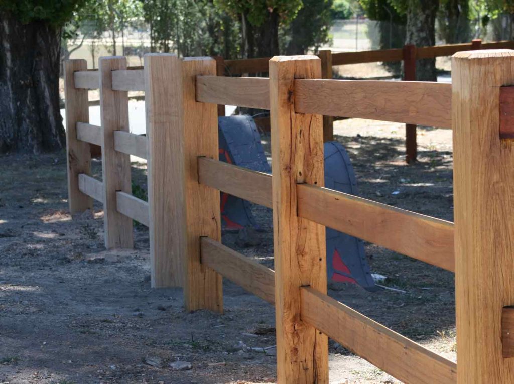 what is post and rail fencing