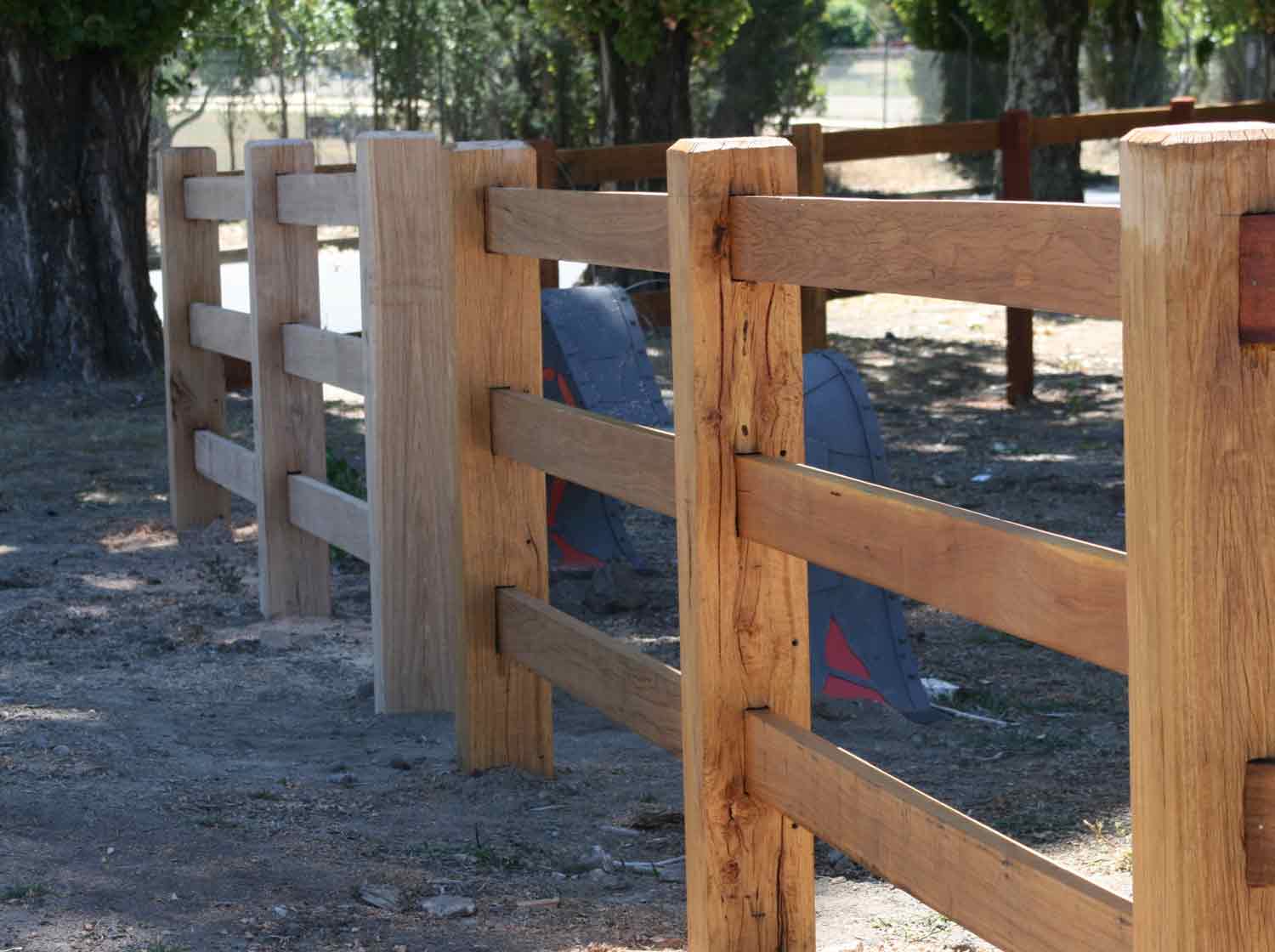 mortised rural fencing