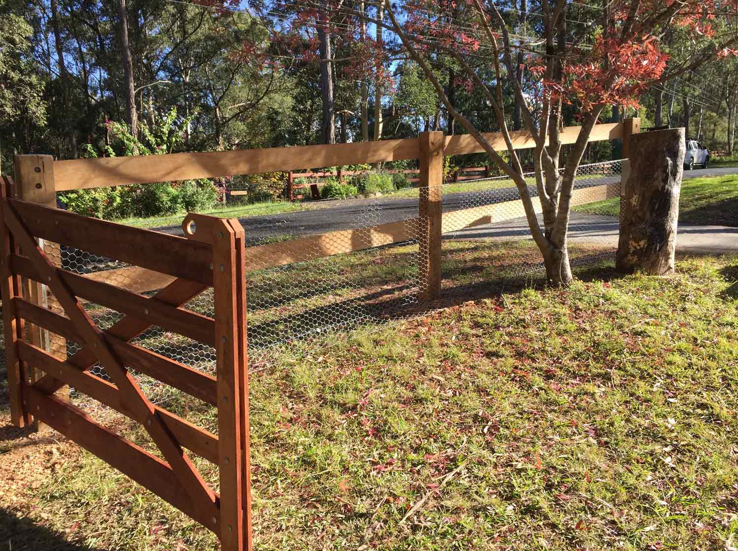 rural timber gates