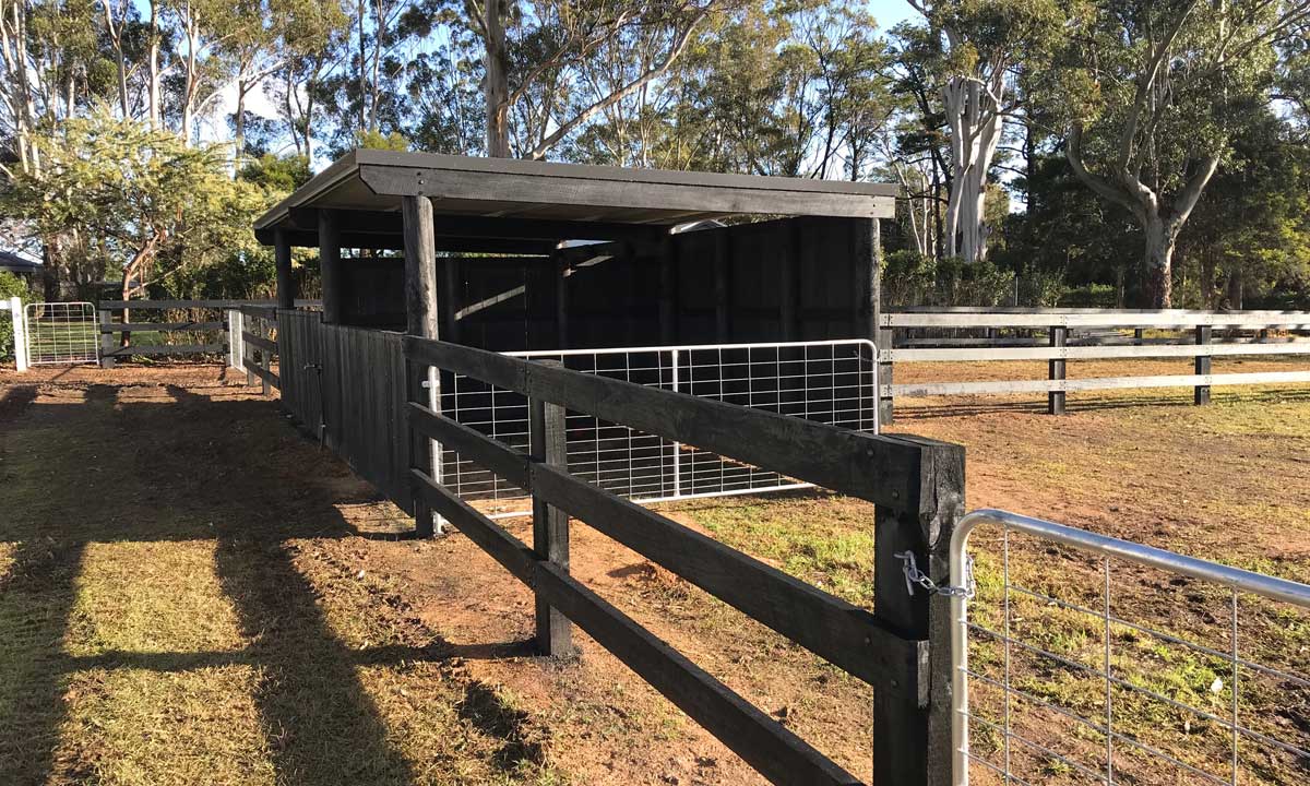 horse paddock shelters